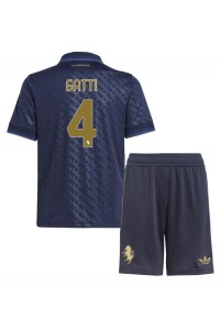 Juventus Federico Gatti #4 Babyklær Tredje Fotballdrakt til barn 2024-25 Korte ermer (+ Korte bukser)